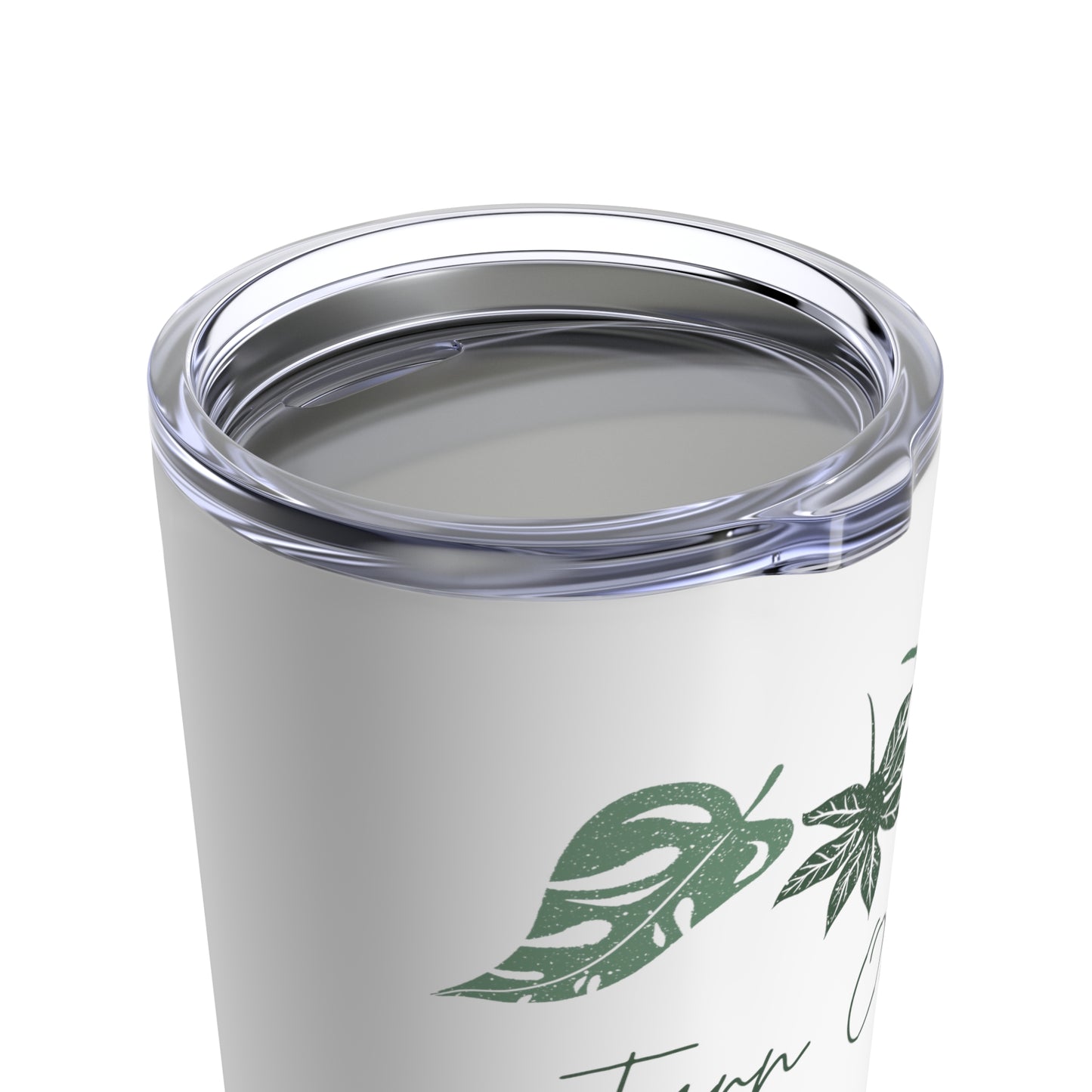 Turn Over A New Leaf Nature Lover Plant Pun 20oz Tumbler for Coffee Water Drinks