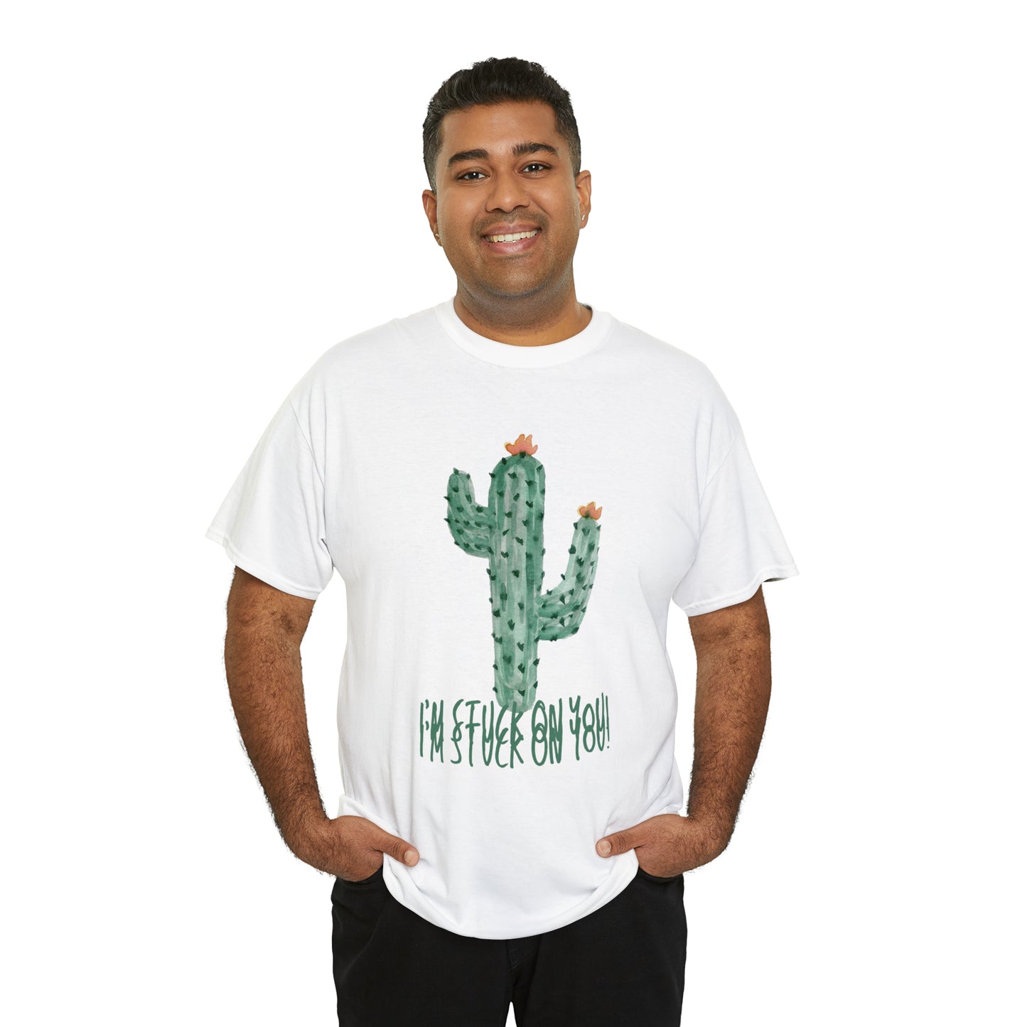 I'm Stuck On You Cute Cactus Pun T-Shirt Unisex