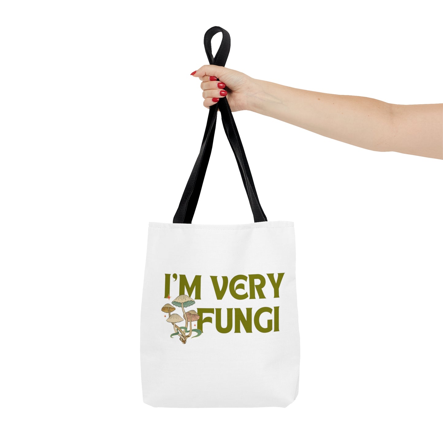 I'm Very Fungi Tote Bag Fun for Mushroom Lovers