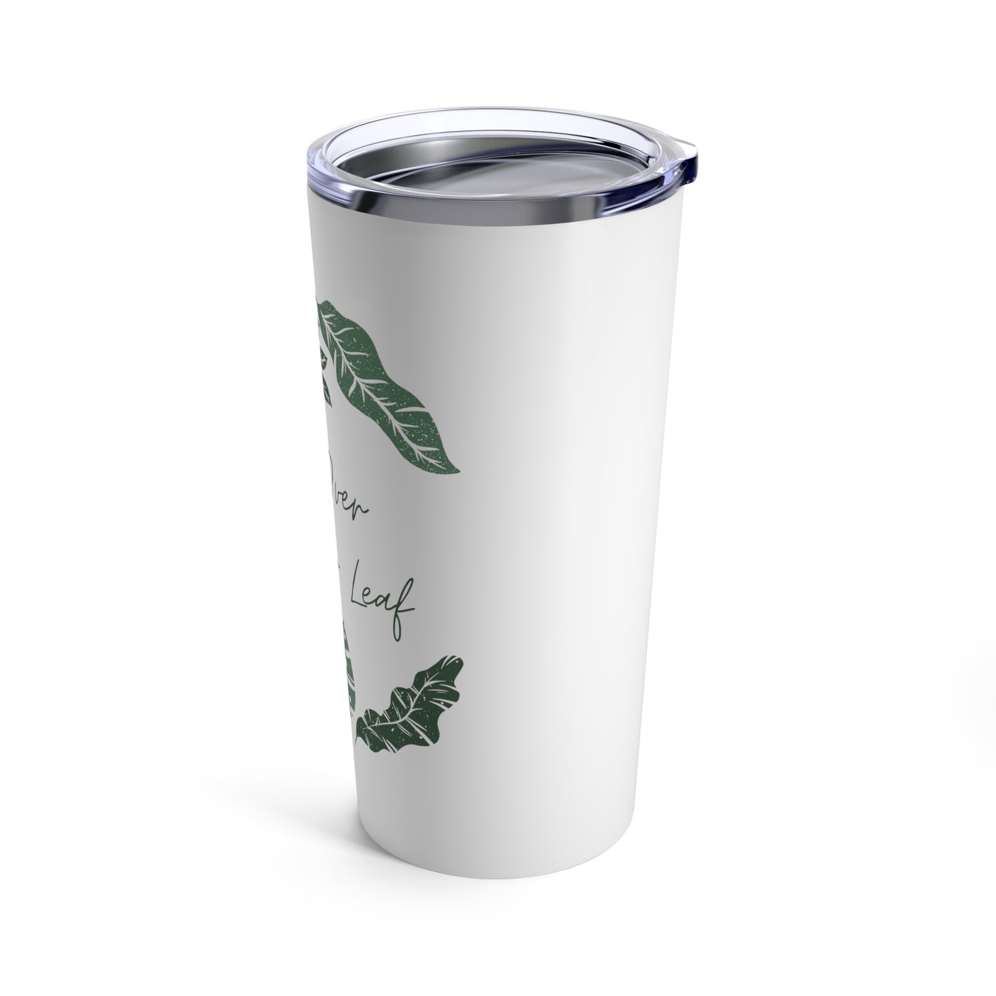 Turn Over A New Leaf Nature Lover Plant Pun 20oz Tumbler for Coffee Water Drinks