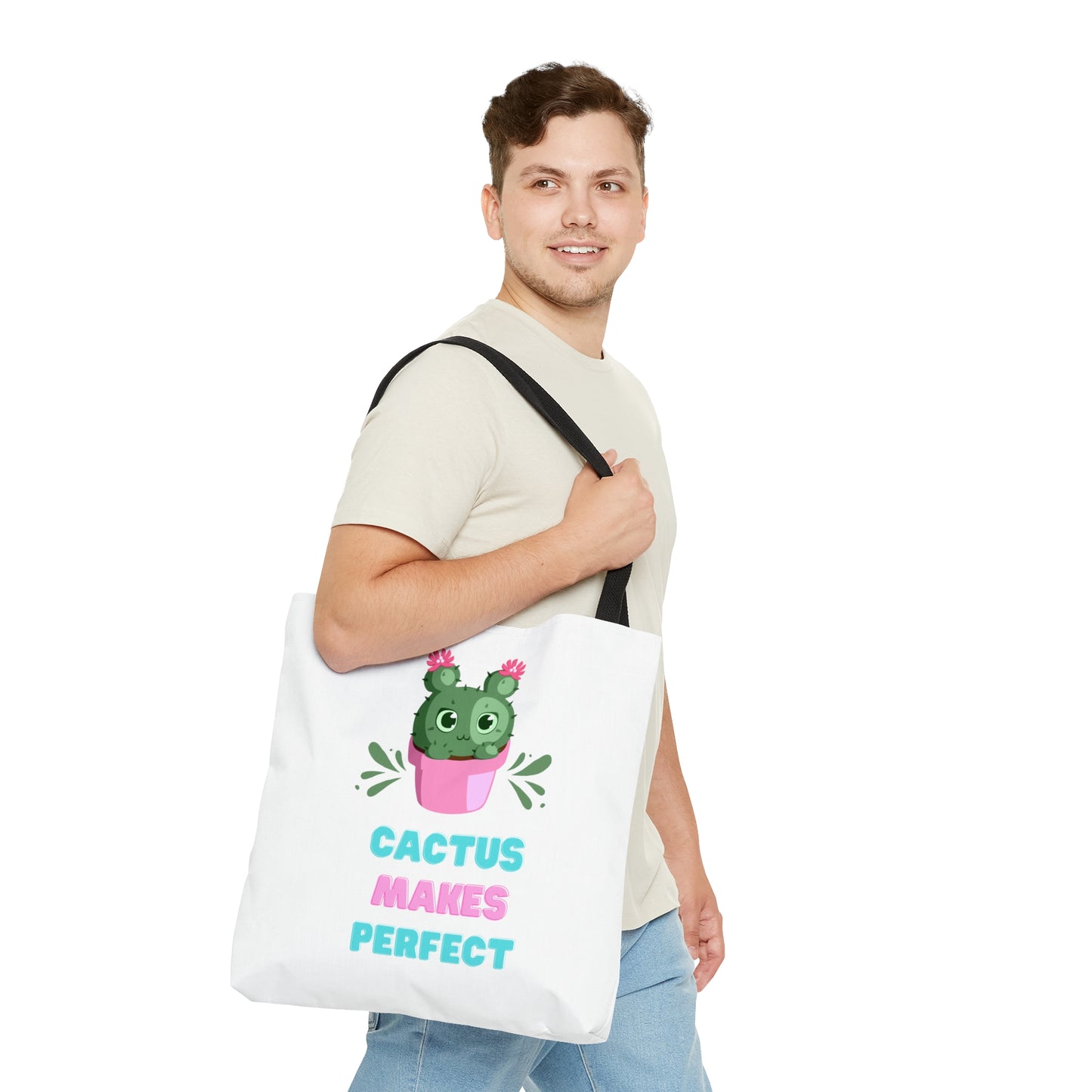 Cactus Makes Perfect Tote Bag Fun for Plant Lovers