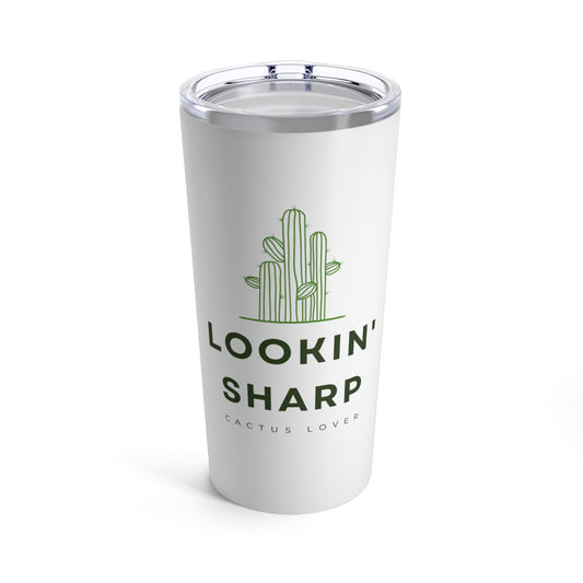 Lookin' Sharp Cactus Lover Cute Cactus Lover 20oz Tumbler for Coffee Water Drinks