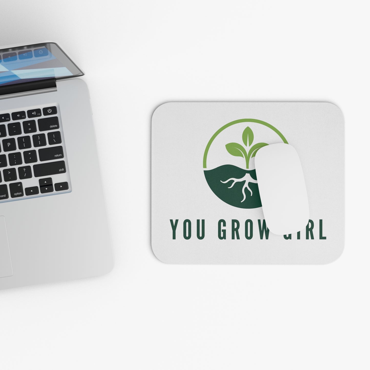 You Grow Girl Mouse Pad for Plant Lovers