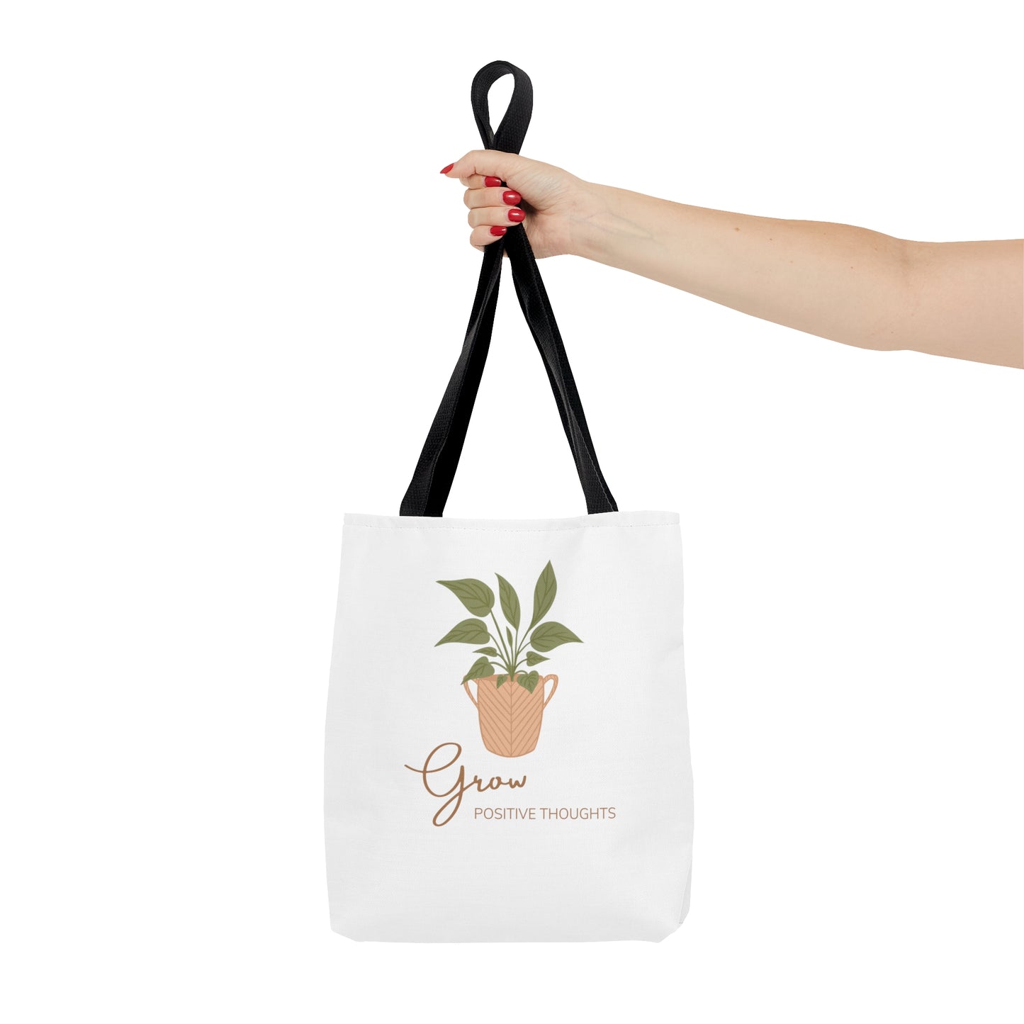 Grow Positive Thoughts Tote Bag Fun for Plant and Gardening Lovers