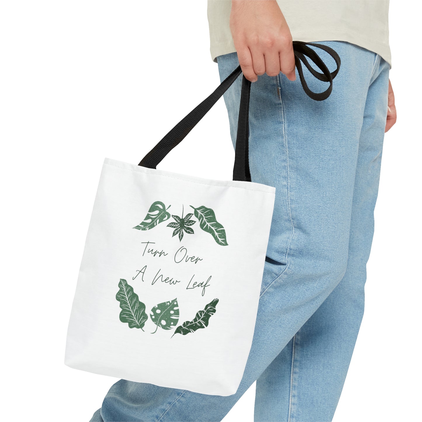 Turn Over A New Leaf Tote Bag Fun for Plant and Nature Lovers