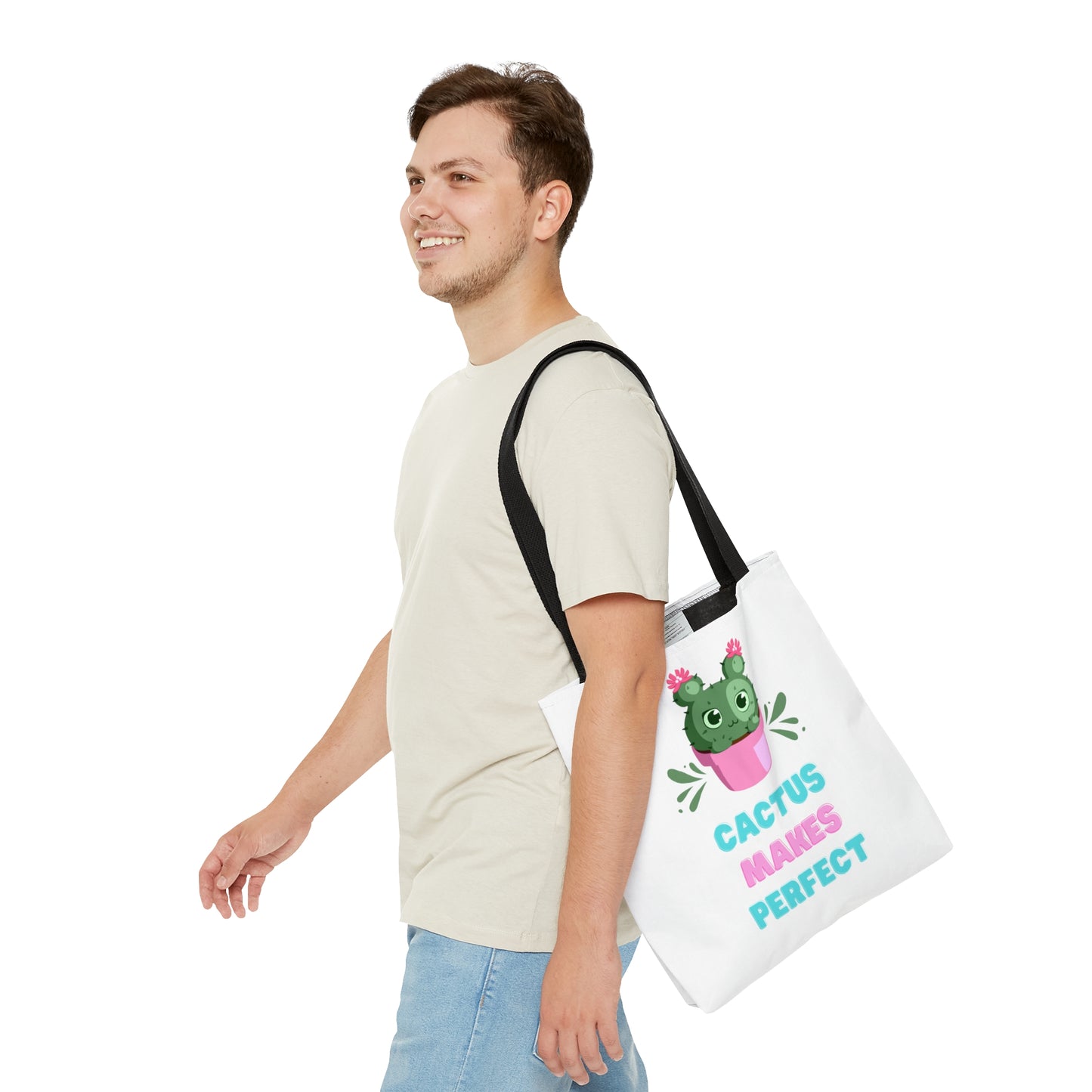 Cactus Makes Perfect Tote Bag Fun for Plant Lovers