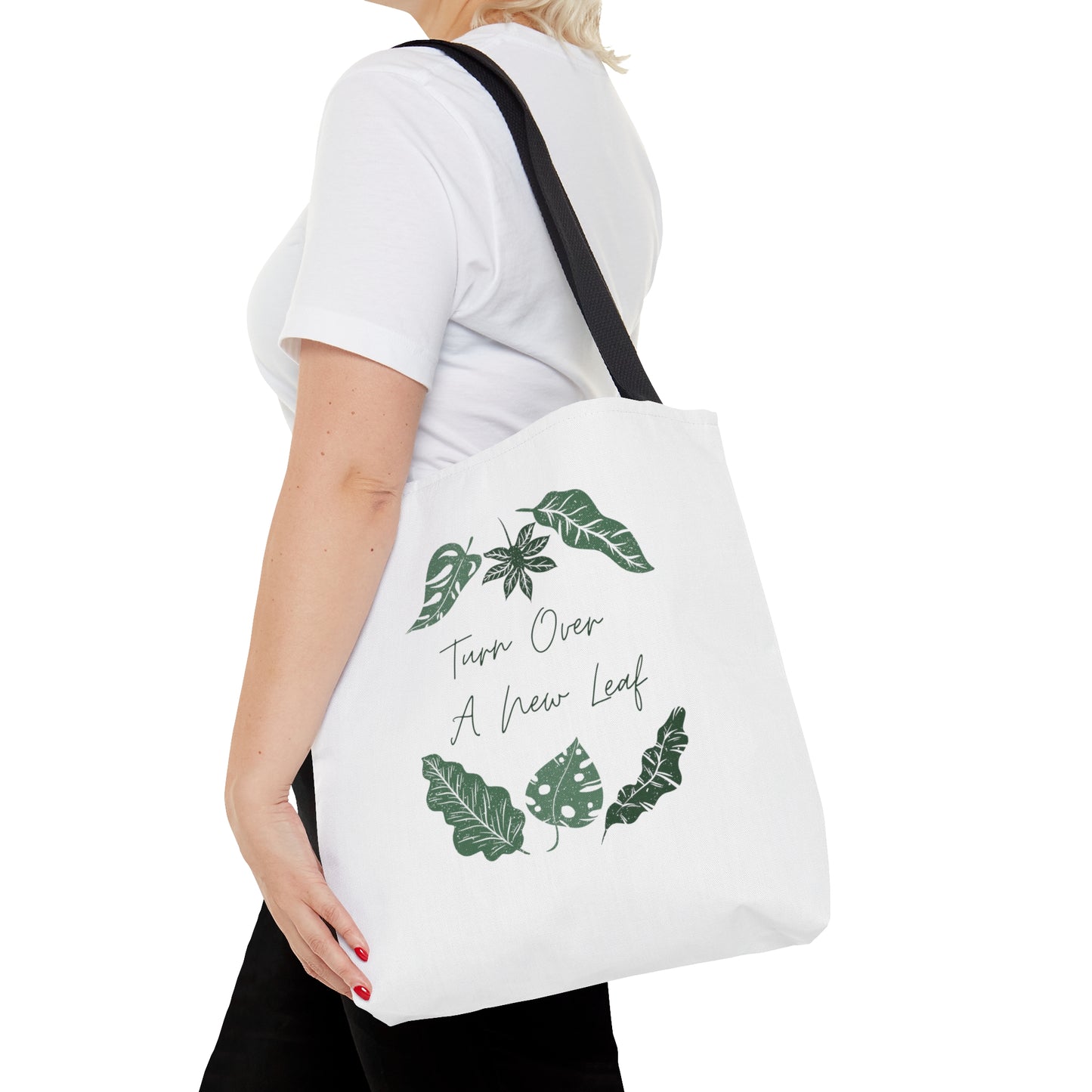 Turn Over A New Leaf Tote Bag Fun for Plant and Nature Lovers