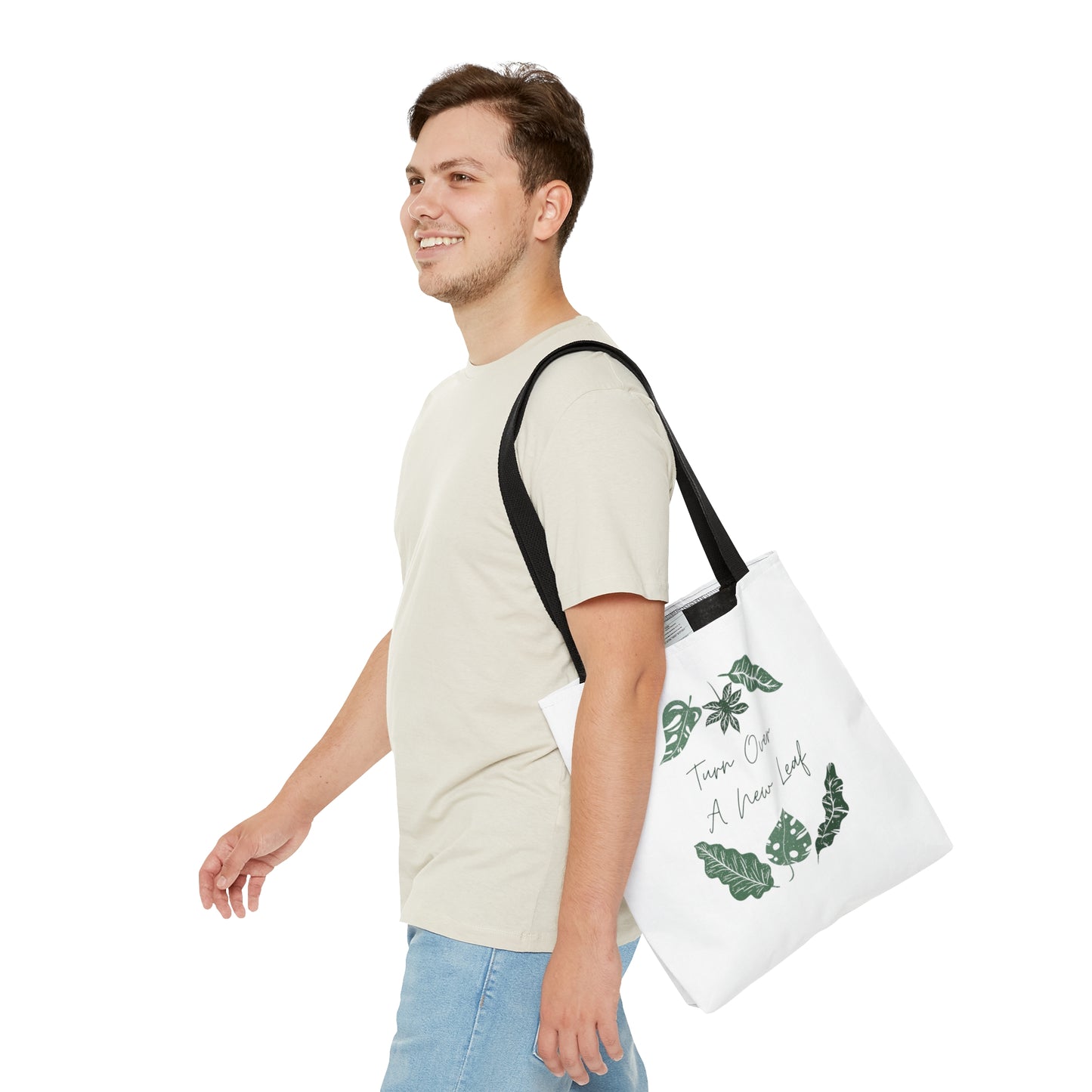 Turn Over A New Leaf Tote Bag Fun for Plant and Nature Lovers