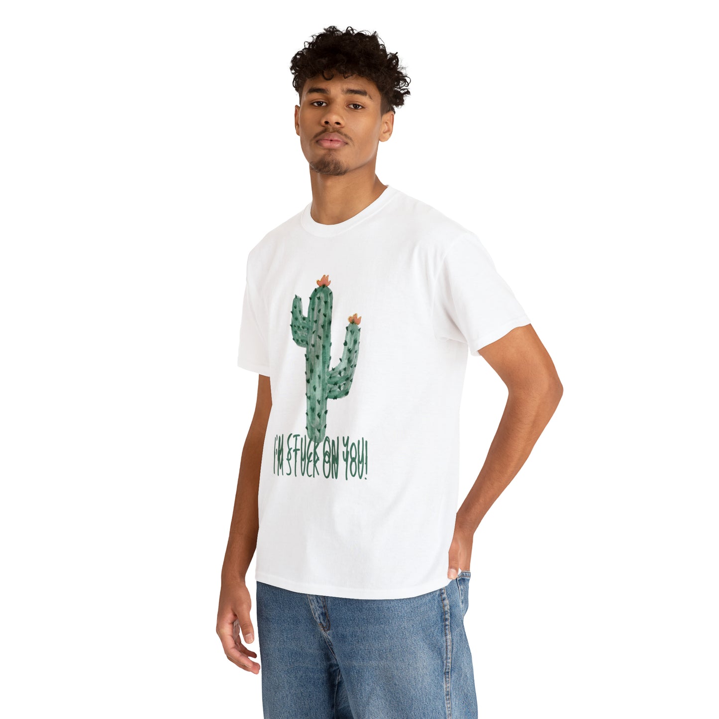 I'm Stuck On You Cute Cactus Pun T-Shirt Unisex