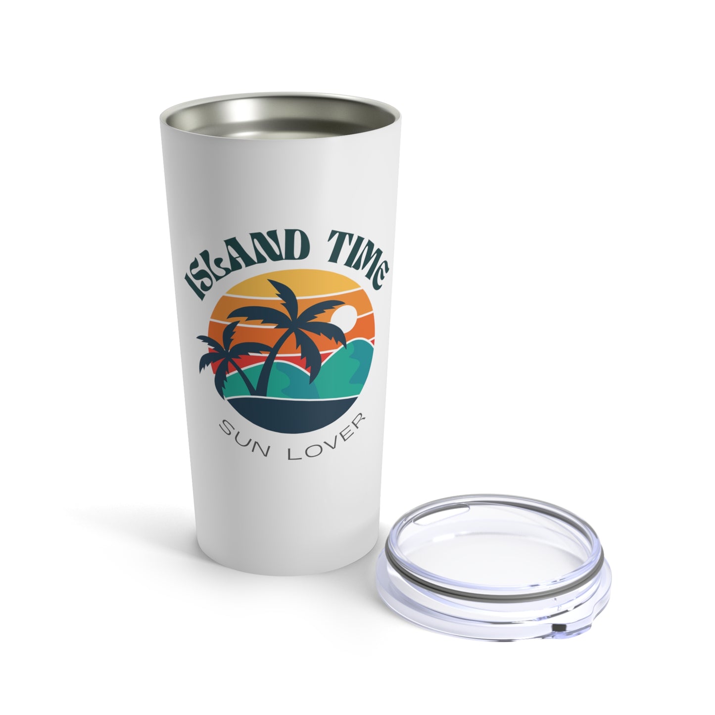 Island Time Sun Lover 20oz Tumbler for Coffee Water Drinks