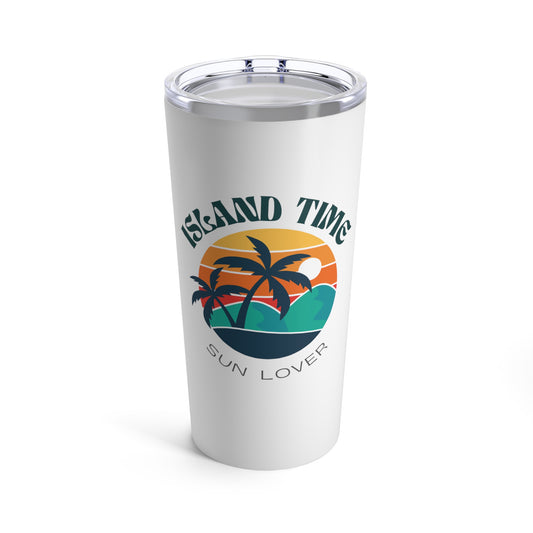 Island Time Sun Lover 20oz Tumbler for Coffee Water Drinks