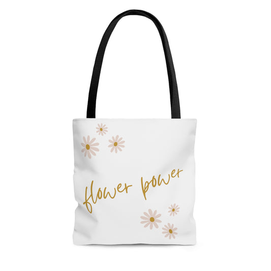 Flower Power Tote Bag Fun for Nature Lovers