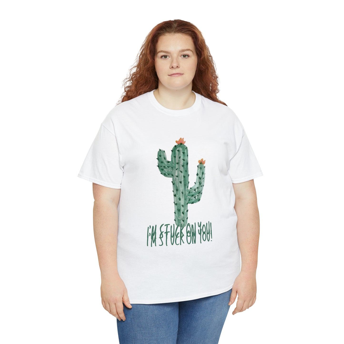 I'm Stuck On You Cute Cactus Pun T-Shirt Unisex