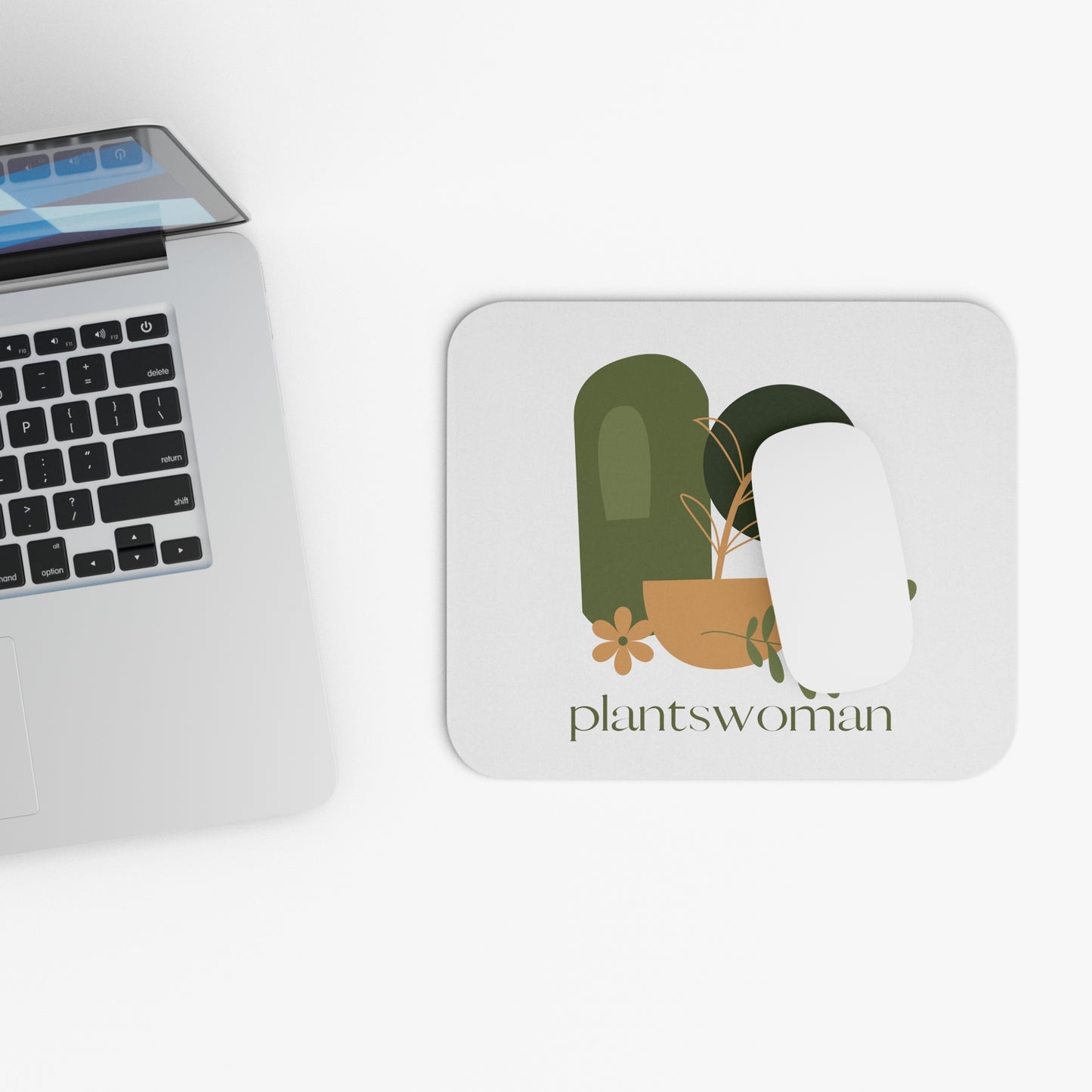 Plantswoman Mouse Pad for Gardening Lovers