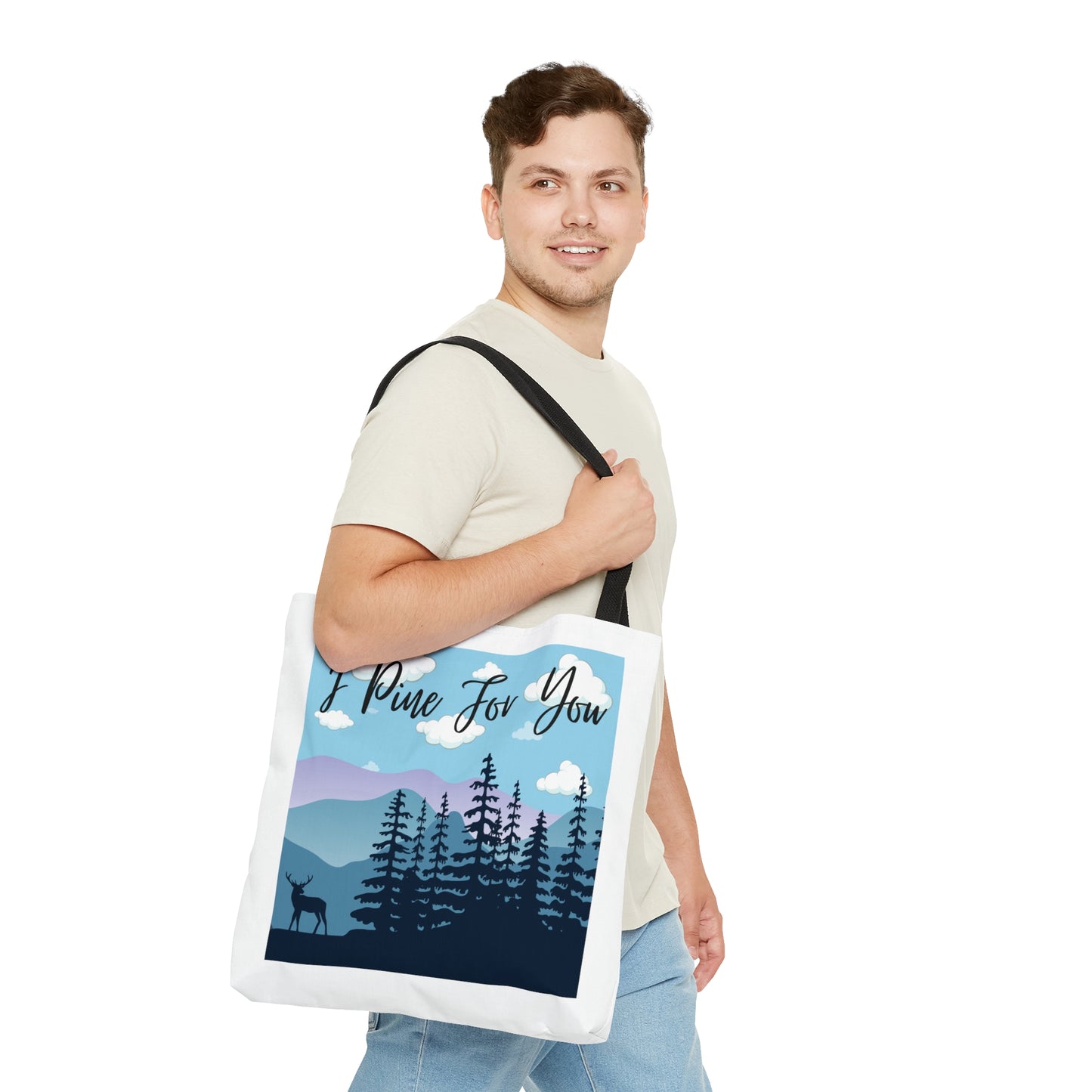 I Pine For You Tote Bag Fun for Plant and Nature Lovers