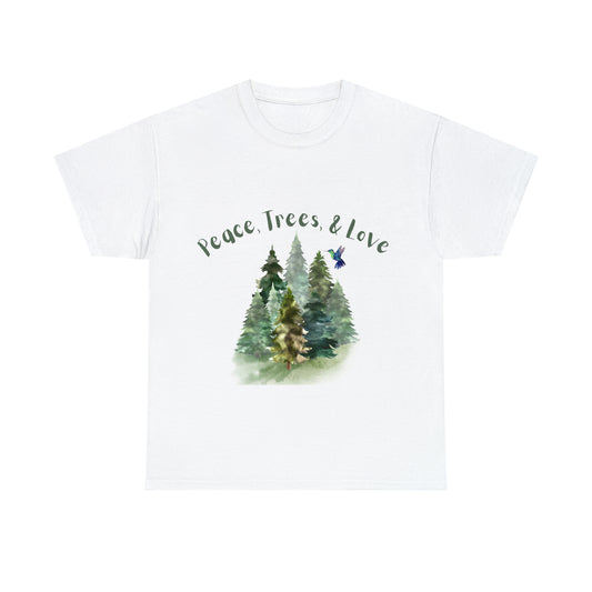 Peace Trees and Love fun Nature T-Shirt Unisex