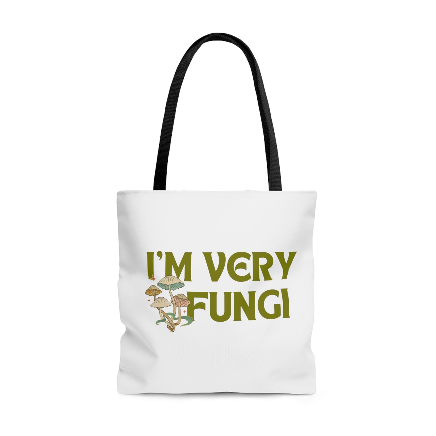 I'm Very Fungi Tote Bag Fun for Mushroom Lovers