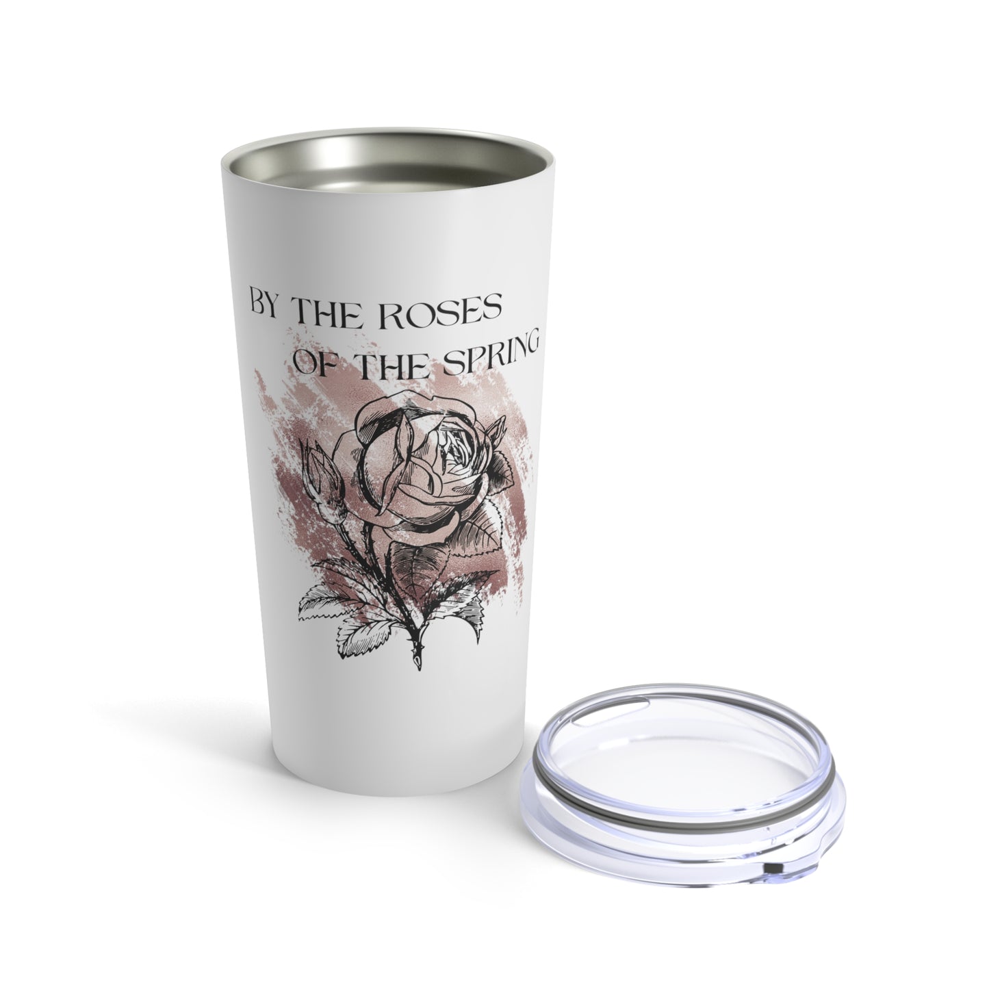 By The Roses of the Spring Shakespeare Fan 20oz Tumbler for Coffee Water Drinks