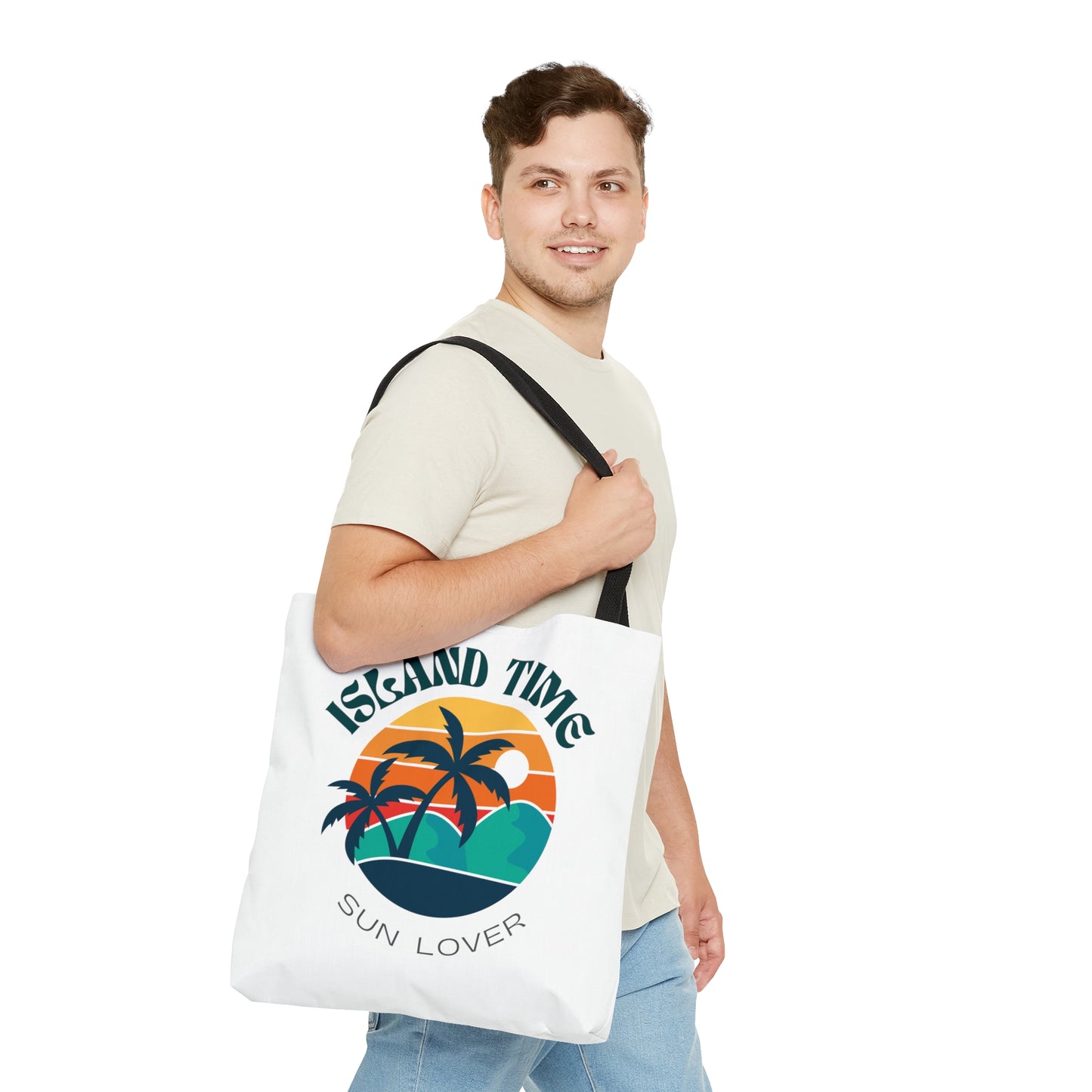 Island Time Sun Lover Tote Bag Fun for Beach and Ocean Lovers