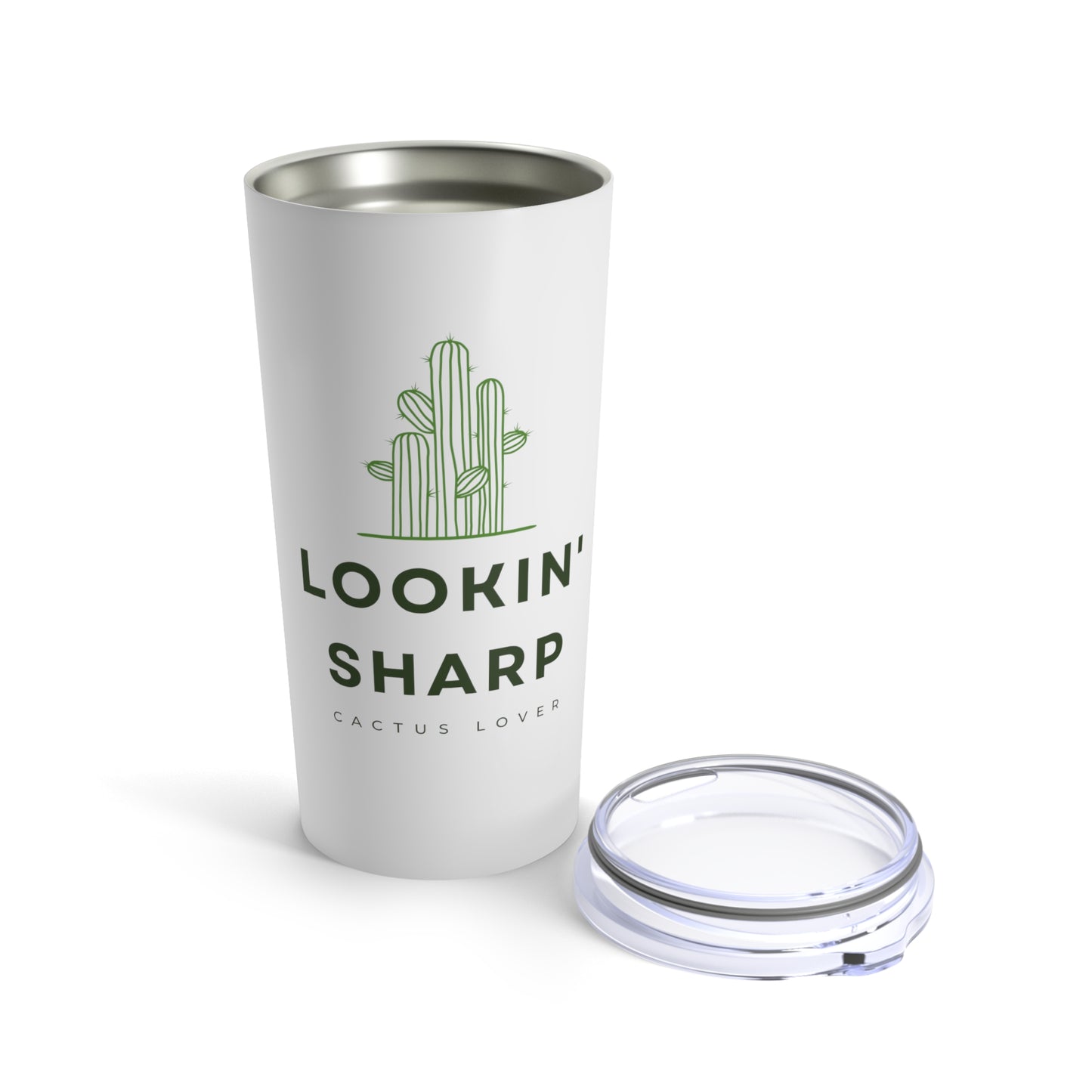 Lookin' Sharp Cactus Lover Cute Cactus Lover 20oz Tumbler for Coffee Water Drinks