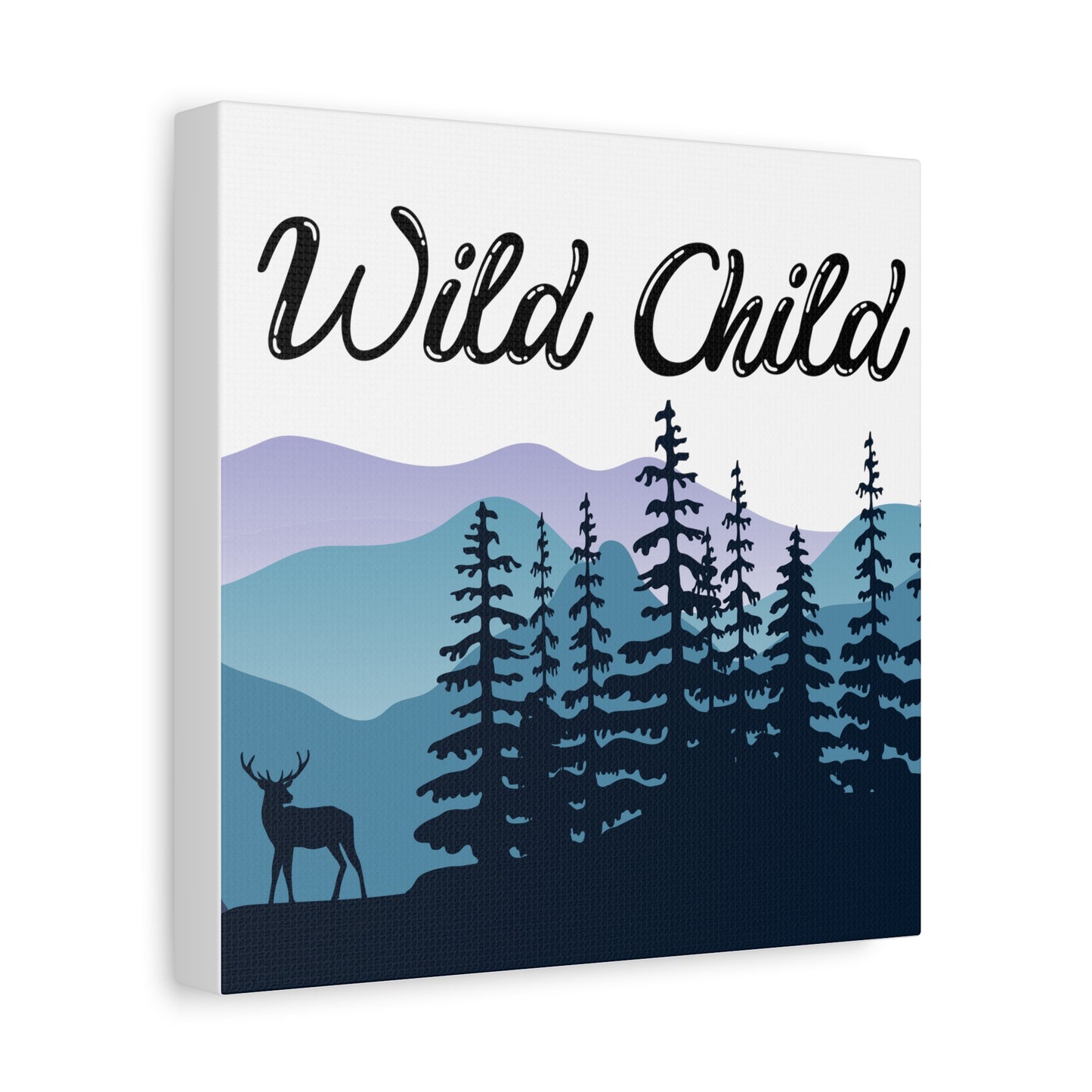 Wild Child Matte Canvas Fun Nature Lover Print