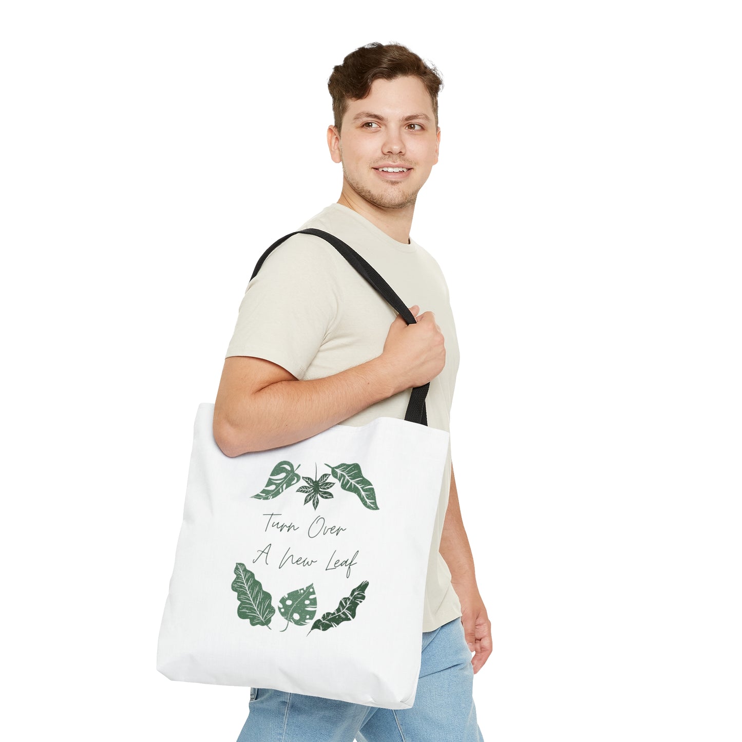 Turn Over A New Leaf Tote Bag Fun for Plant and Nature Lovers