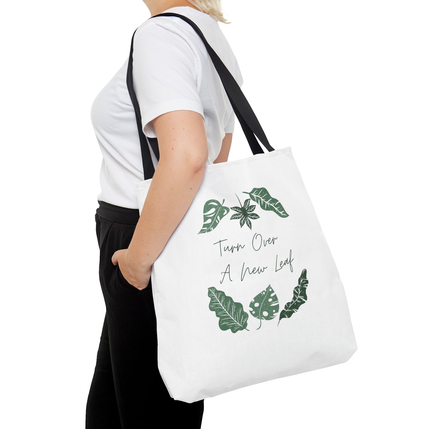 Turn Over A New Leaf Tote Bag Fun for Plant and Nature Lovers