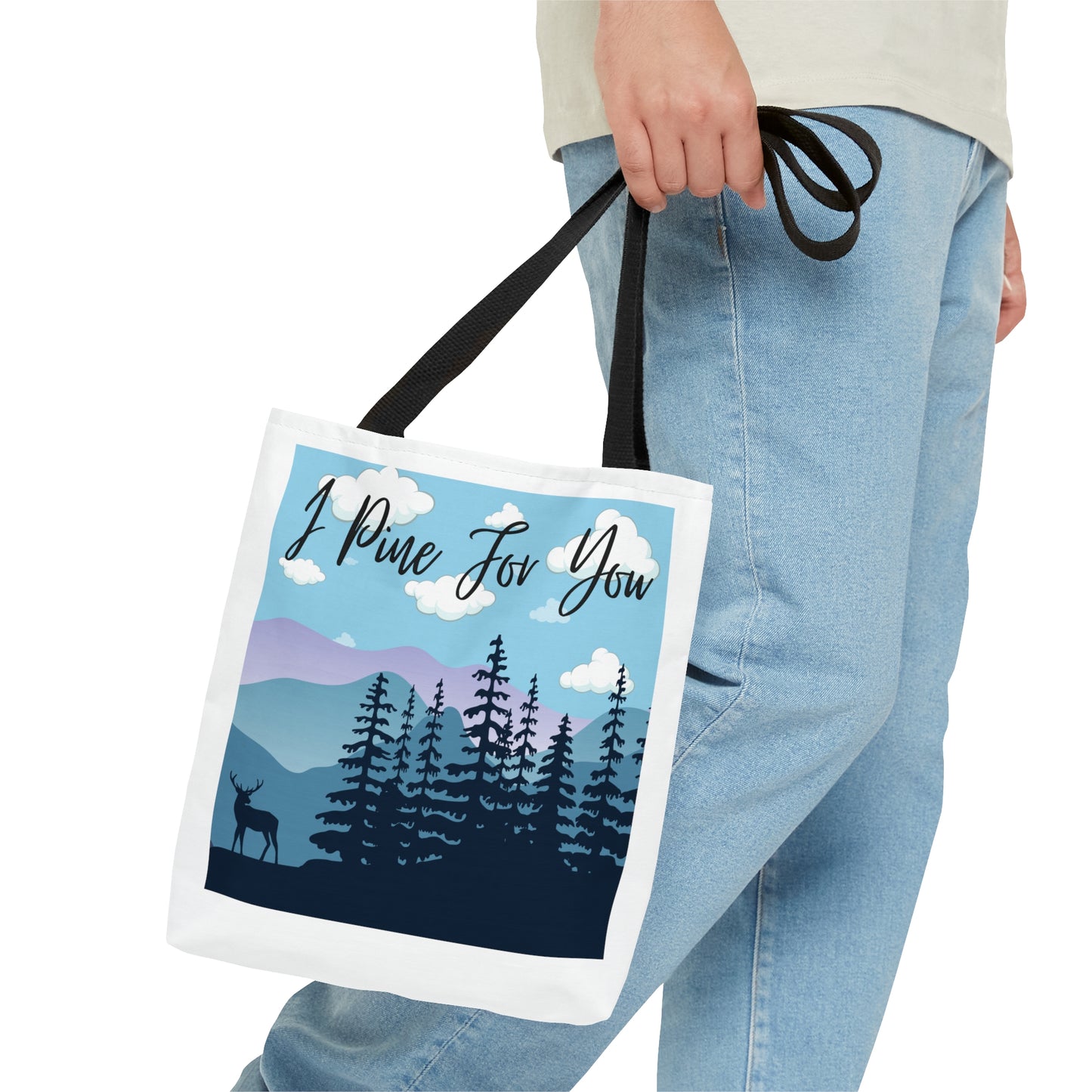 I Pine For You Tote Bag Fun for Plant and Nature Lovers